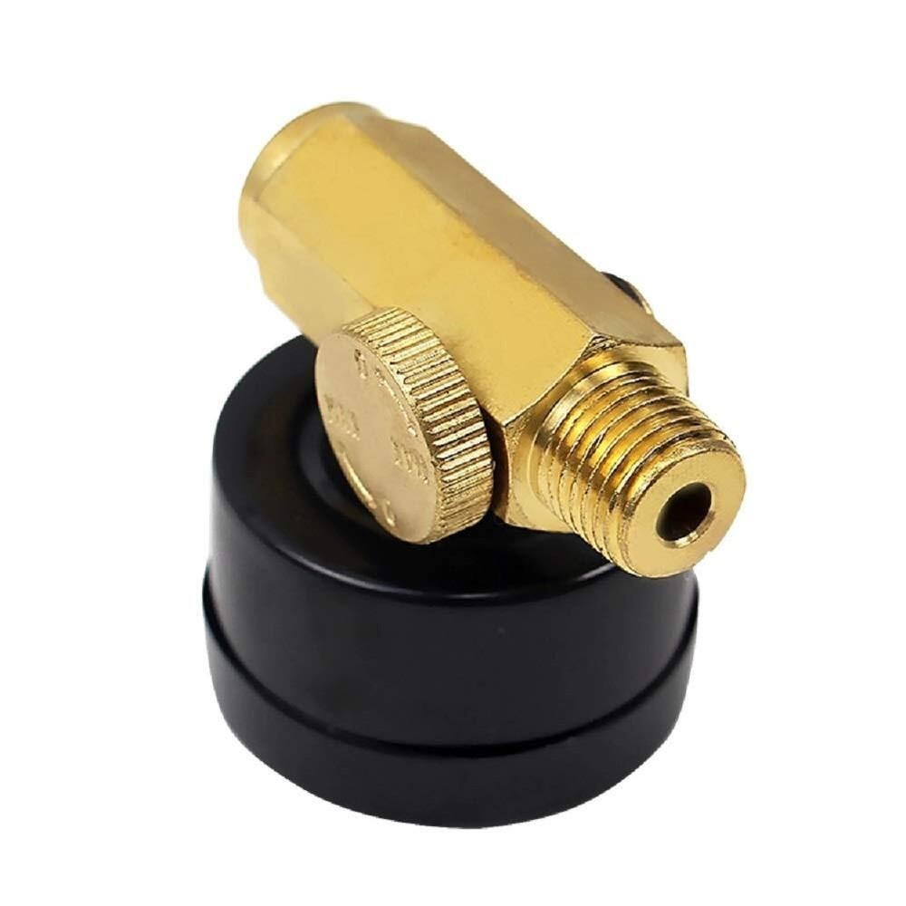 Air Pressure Control Valve Regulator with Gauge Solid Brass Construction 140 PSI