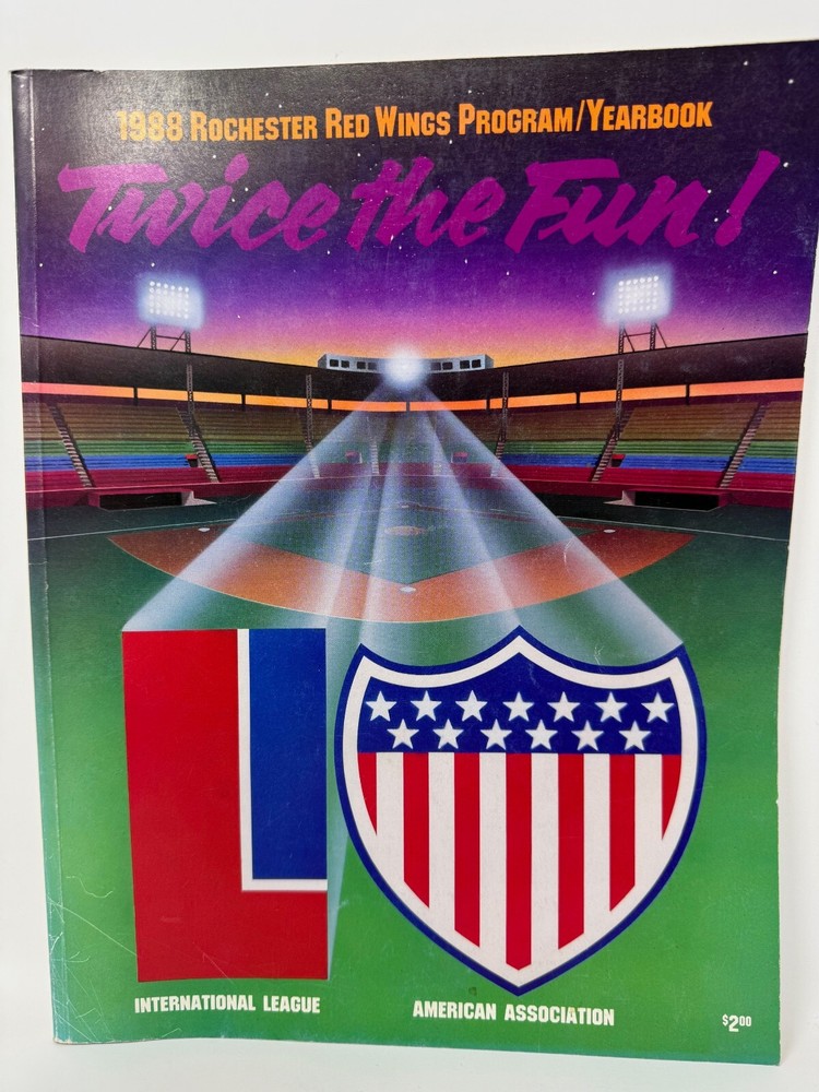 1988 ROCHESTER RED WINGS Yearbook/Program