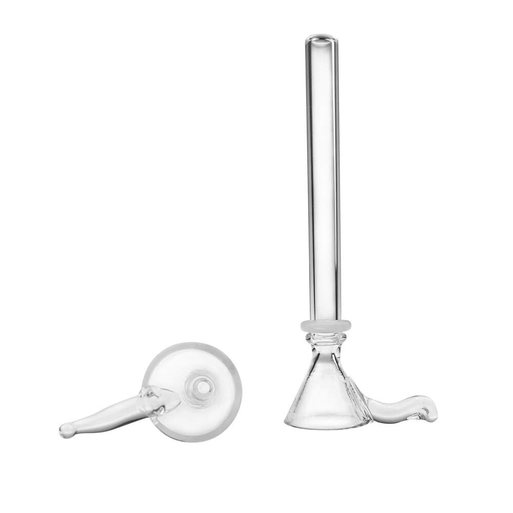 4 Pack 4" Glass Replacement Slide Glass Bowl Adapters Stem Set 14mm