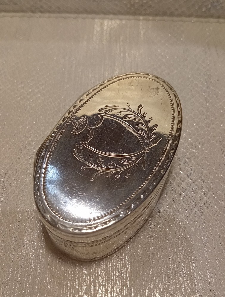 Solid Silver Snuffbox Circa 1820 French Fully Hallmarked.