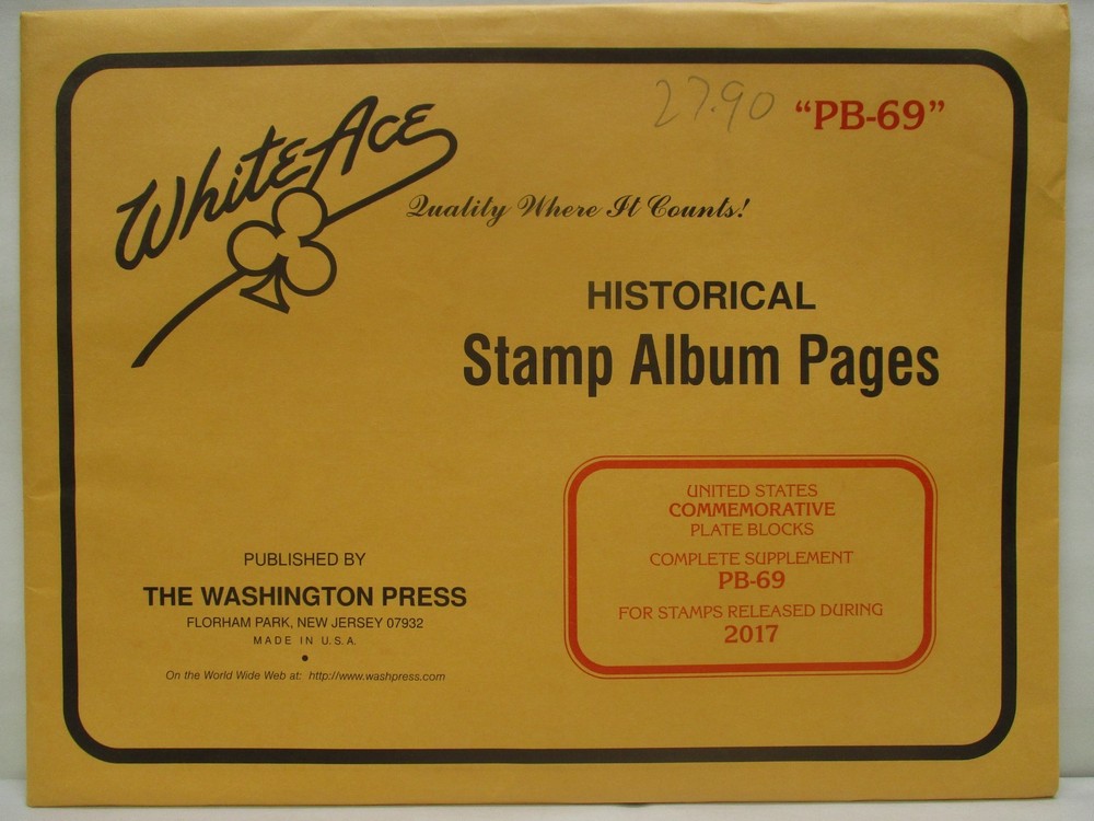 White Ace Stamp Supplement 2017 Commemorative Singles "PB-69"