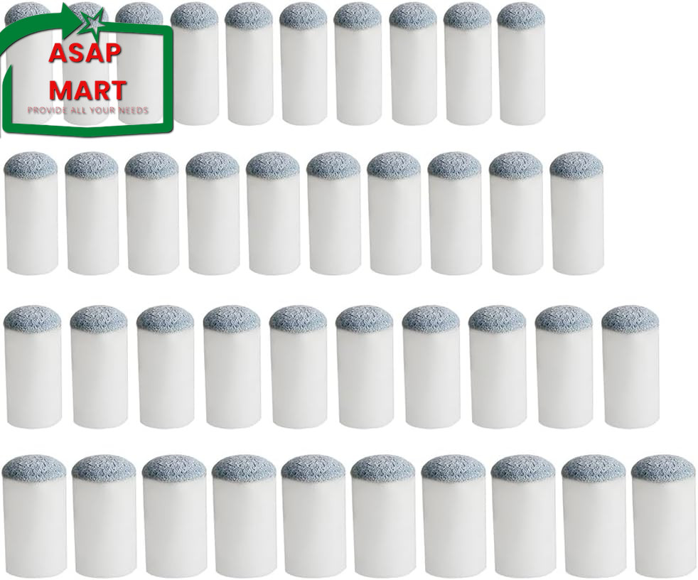 Pengxiaomei 40Pcs Slip on Pool Cue Tips Replacement Billiard Cue Tips 4 Sizes Sl