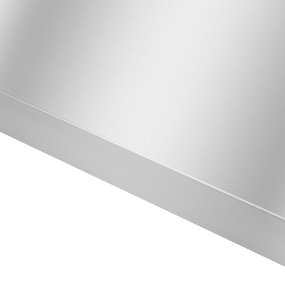Silver Rectangular Stainless Steel Table Adjustable Lower Shelf for Work Tables