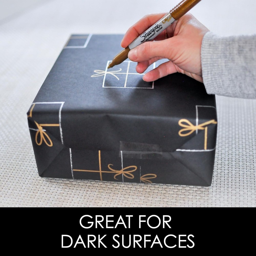 Quick-Drying Gold Permanent Marker | Perfect for Metal & Plastic Surfaces