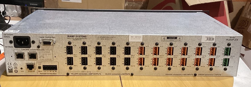 BIAMP Systems Audia Flex Model TI-2 Digital Audio Processor *SEE DESCRIPTION*