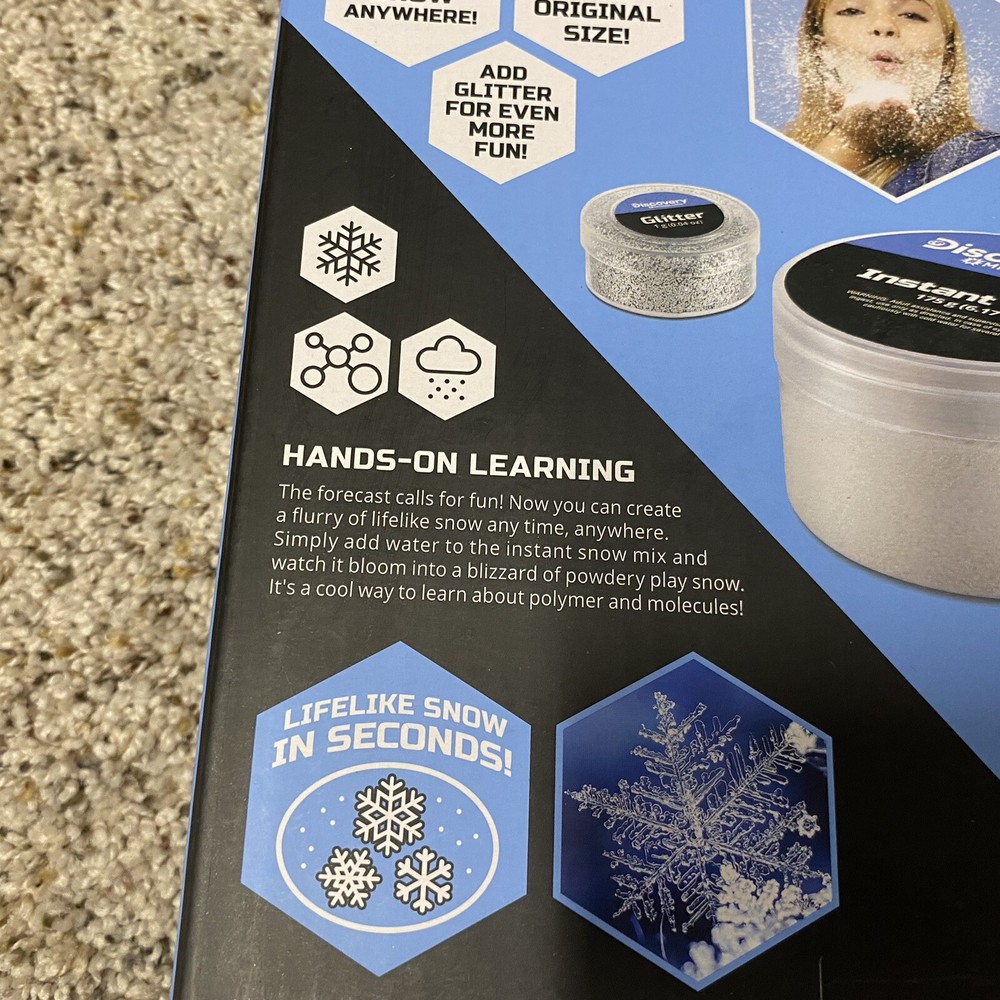 Discovery mindblown build a blizzard experiment kit stem snow science Weather