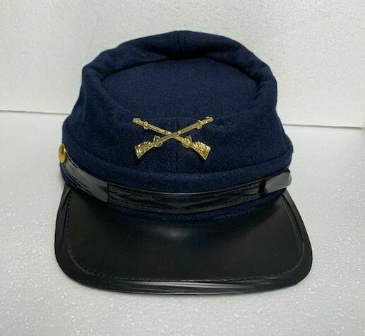 Union Army Civil War Replica Wool Kepi with Crossed Rifles Size Large