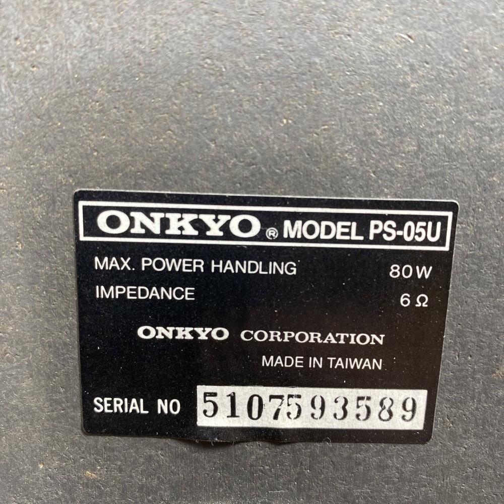 Onkyo PS-05U Stereo Speakers Tested & Working