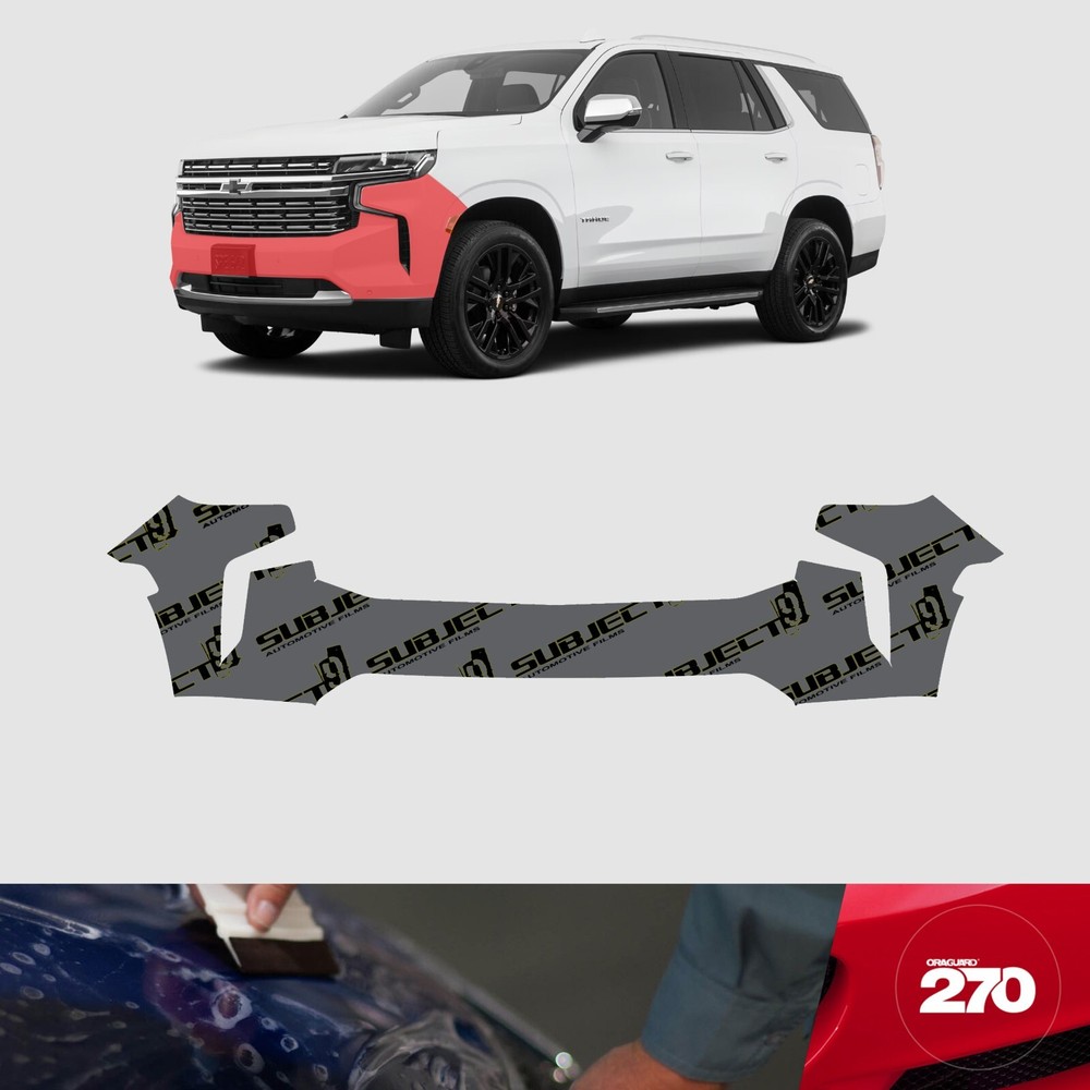 21-23 Tahoe Pre-Cut Front Bumper Paint Protection Clear Film PPF bra wrap