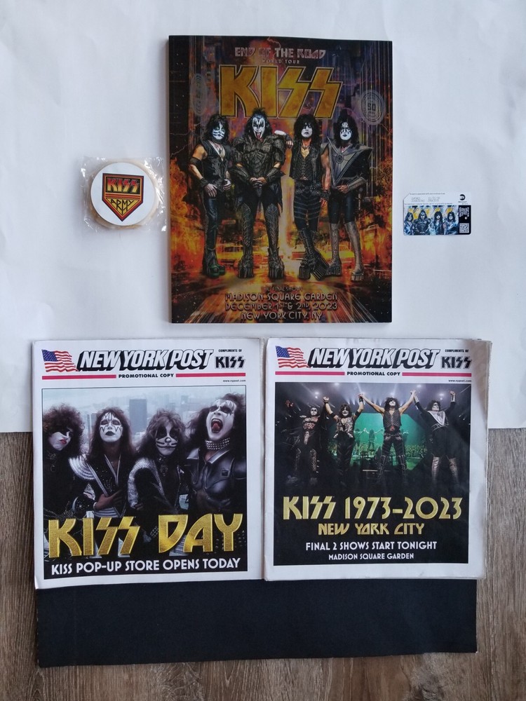 Rare 2023 Kiss MSG New York Official Program + Bonus