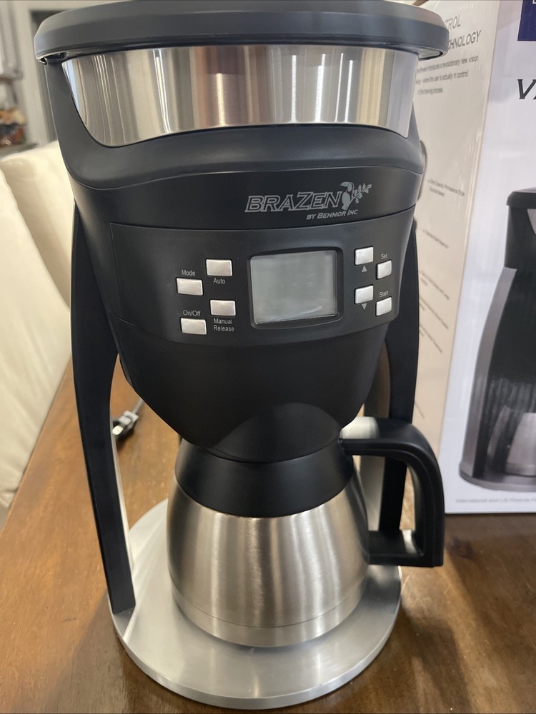 Behmor Brazen Plus Temperature Control Coffee Maker GRT1001CM Great Condition