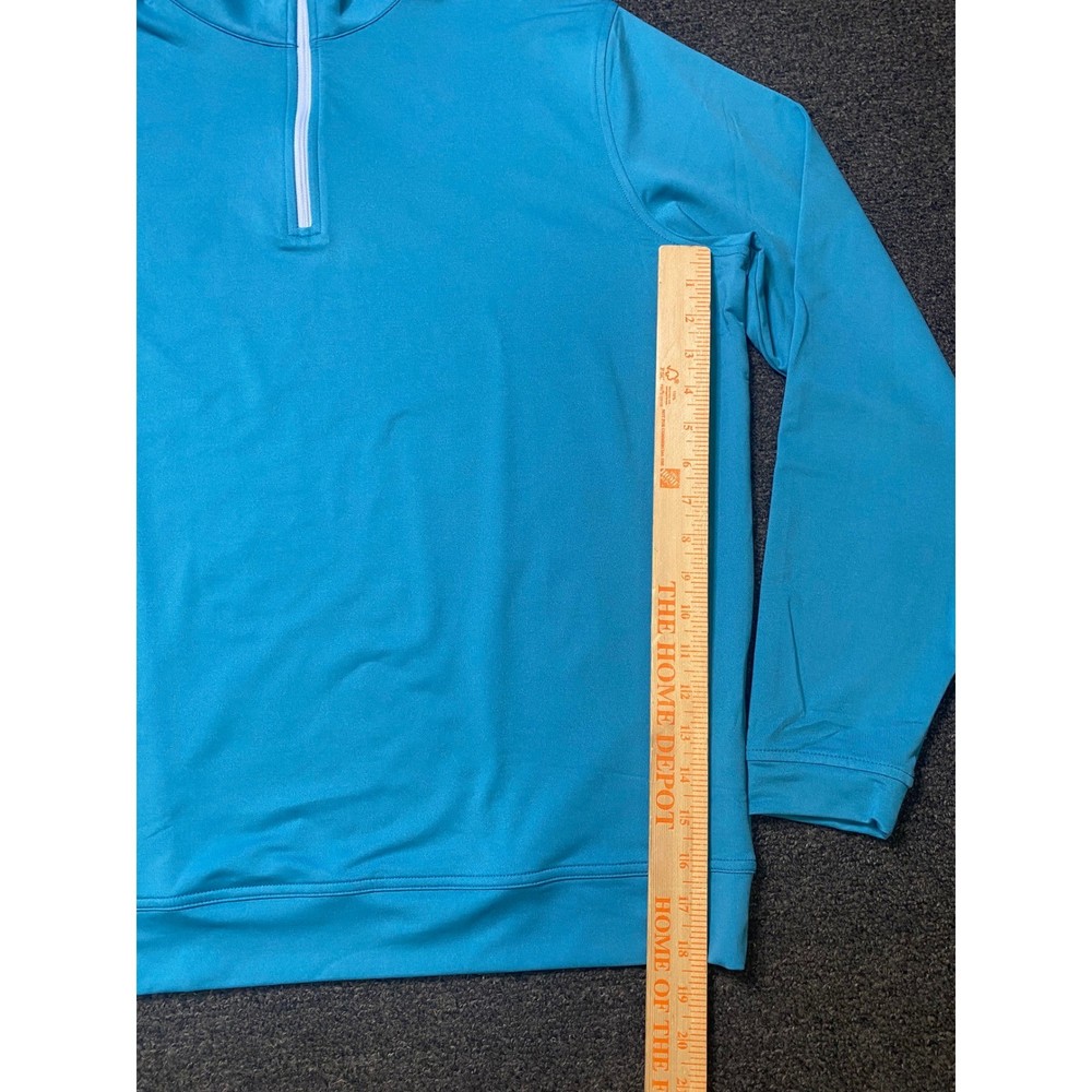 Peter Millar Perth 1/4 Zip Pullover Blue Mens Large MS24EK40B Performance Golf