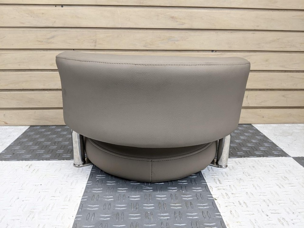 GODFREY PONTOON BOAT BAR STOOL W/ BACKREST BROWN