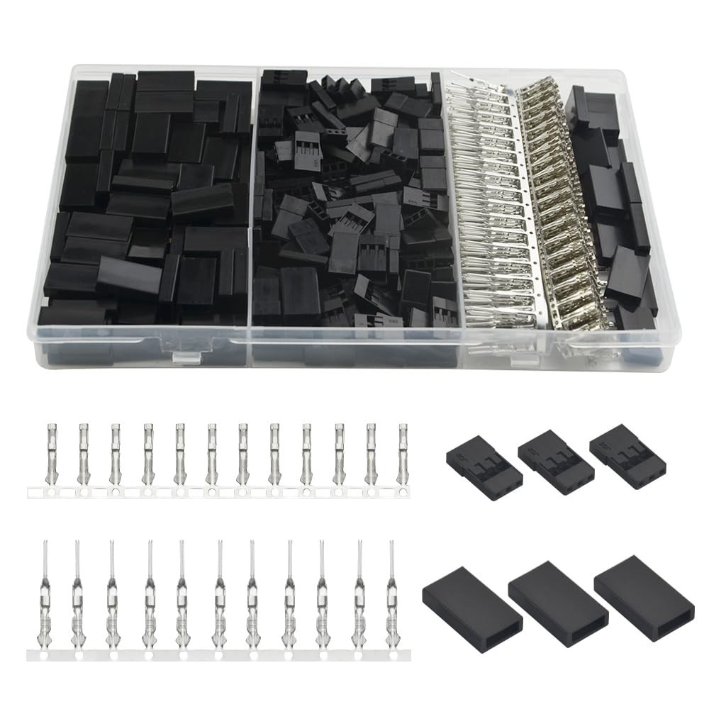 Universal 900 PCS Servo Cable Connector Set: Crimp Pin Kit for Easy Projects