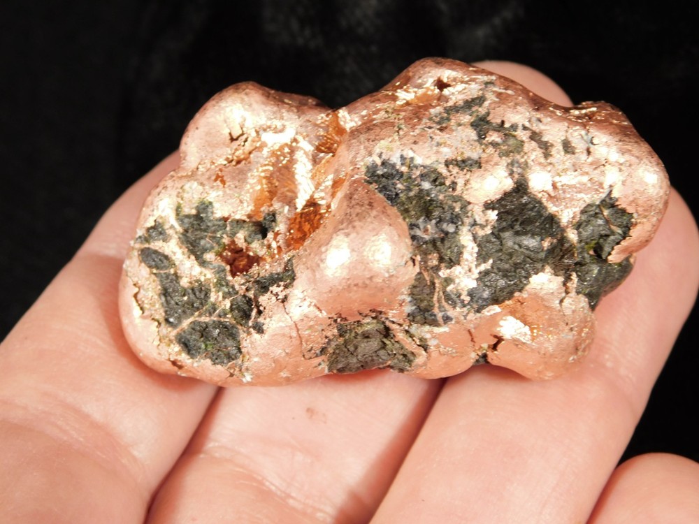Heavy Solid 100% Natural COPPER NUGGET or Native Copper Float Michigan 98.1gr