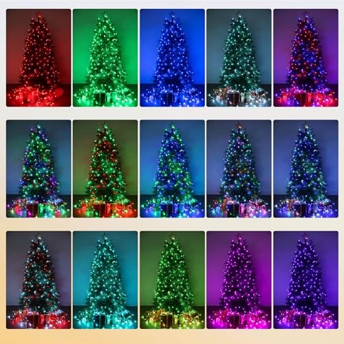 Easter String Lights Outdoor - 100FT 300LED RGB Pastel String Lights with