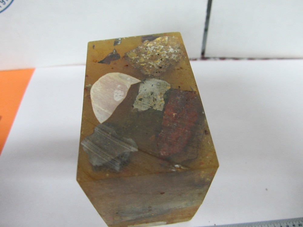 BLOCK ROCK SPECIMEN MICROSCOPE SLIDE OPTICS #K9-12