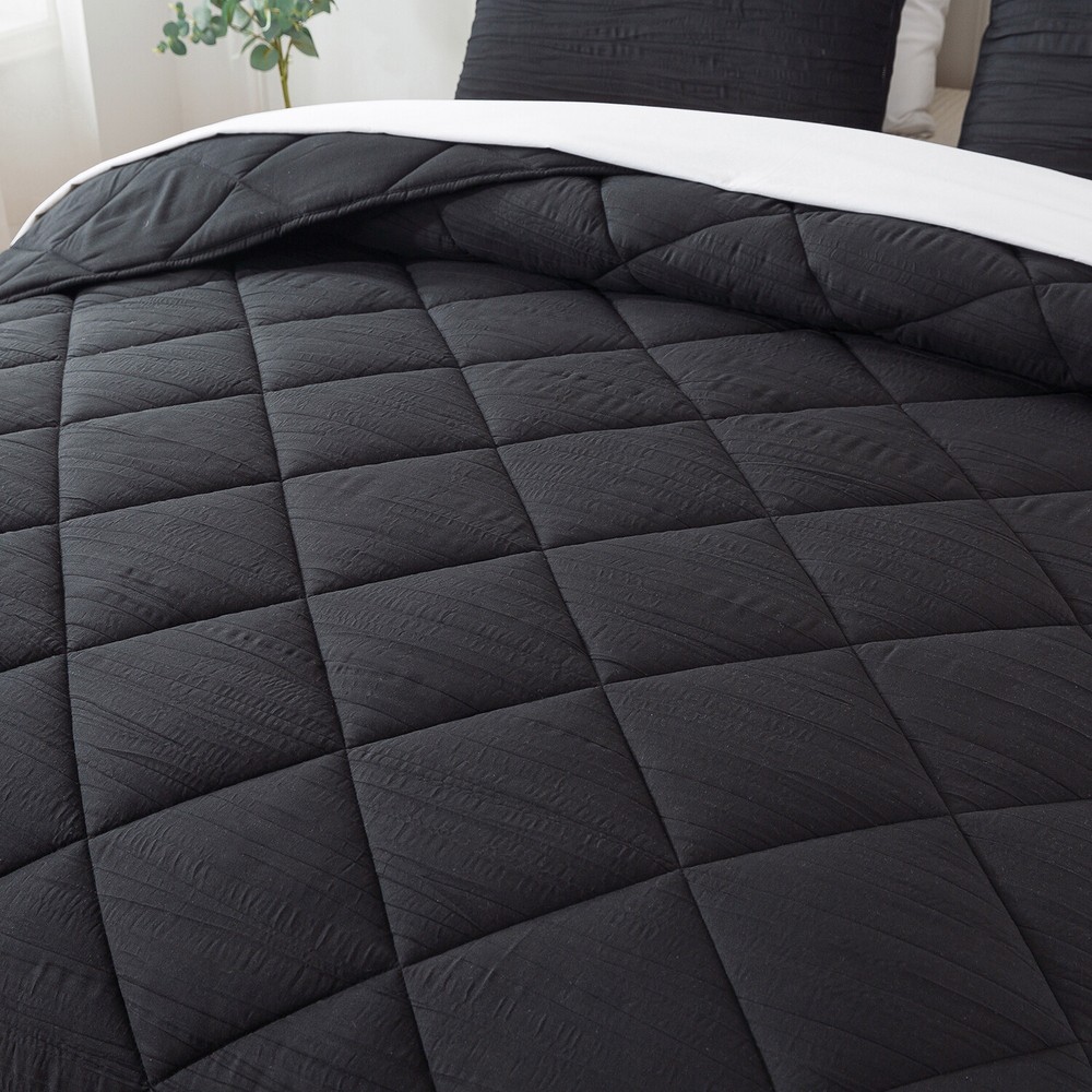 Lightweight Solid Comforter Set with 2 Pillow Shams