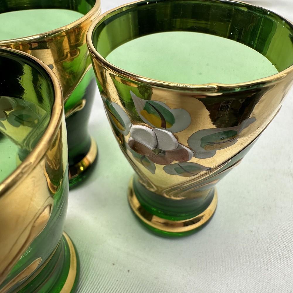 Emerald Cordial Shot Glasses Set 5