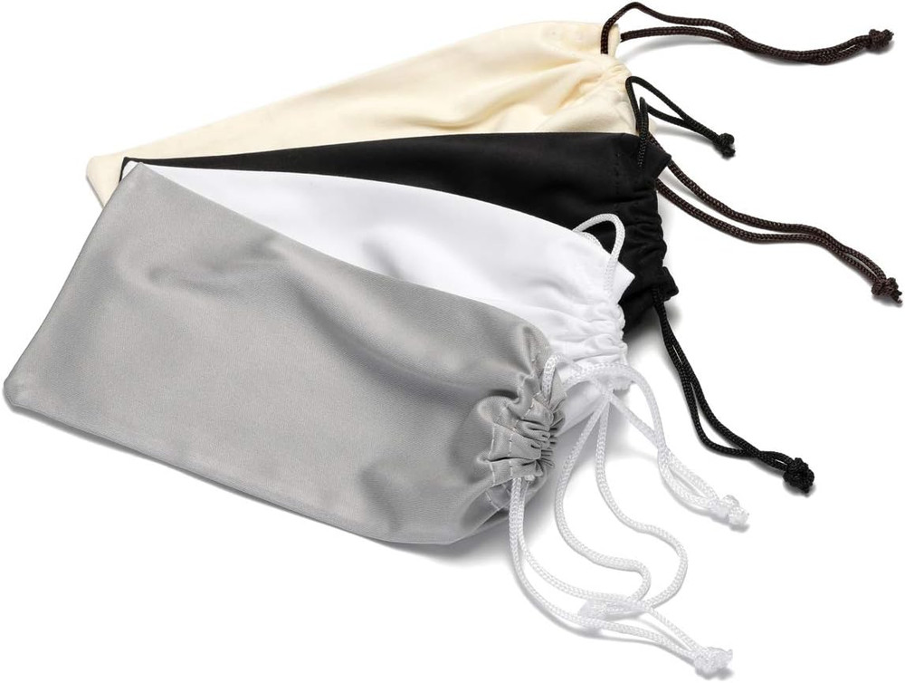 4 Pack Microfiber Eyeglass Sunglasses Gadgets Cleaning & Storage Pouch