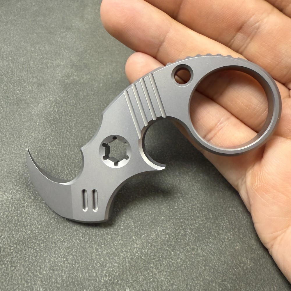 Doceaedc RIHE Design TC4 Titanium Rhinoceros Crowbar EDC Multi functional Tool