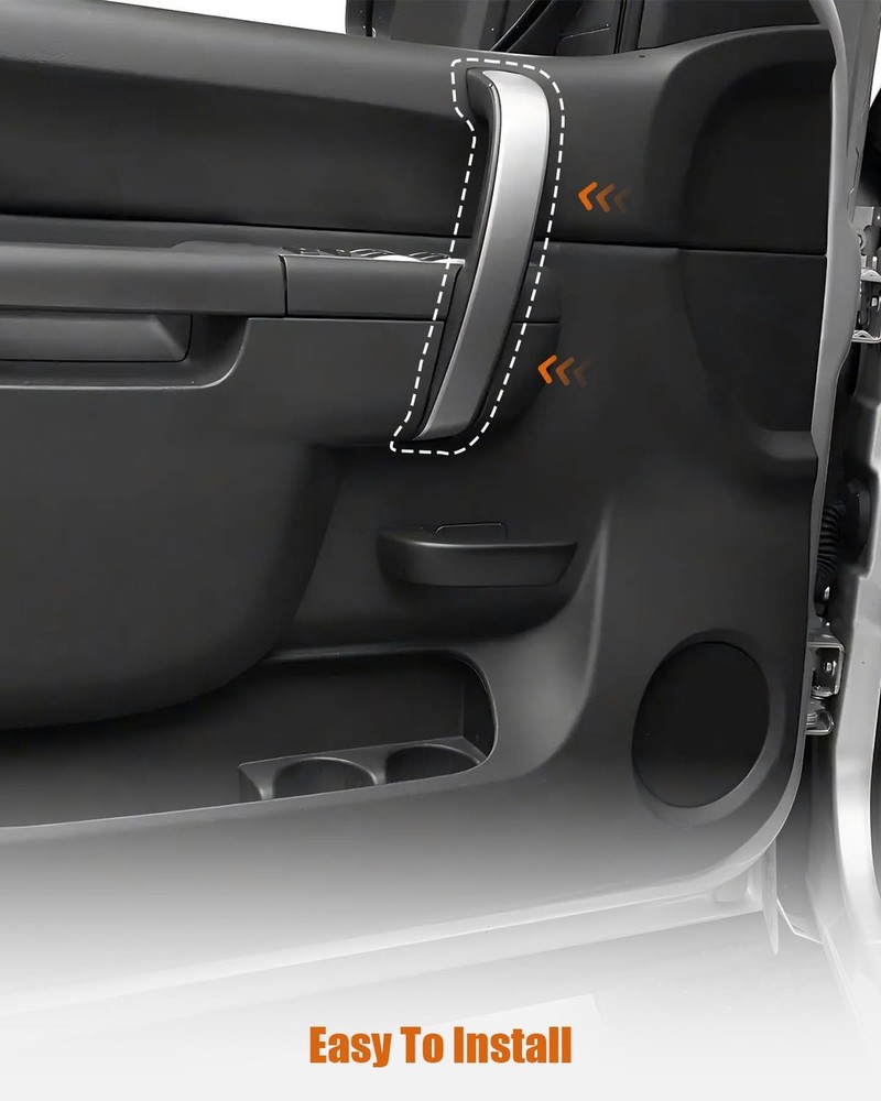 Front Left Driver Side Inside Door Pull Handle Ebony Fit Chevy Silverado GMC 201