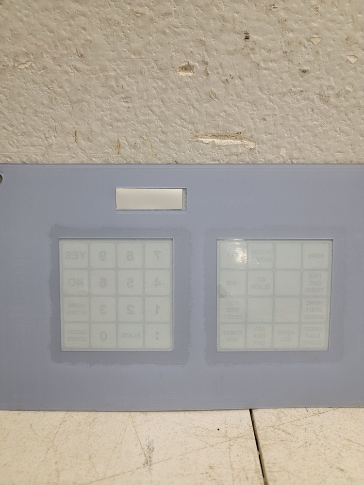 Nevco Scoreboard Controller Operator Button Overlay Model 222-2583