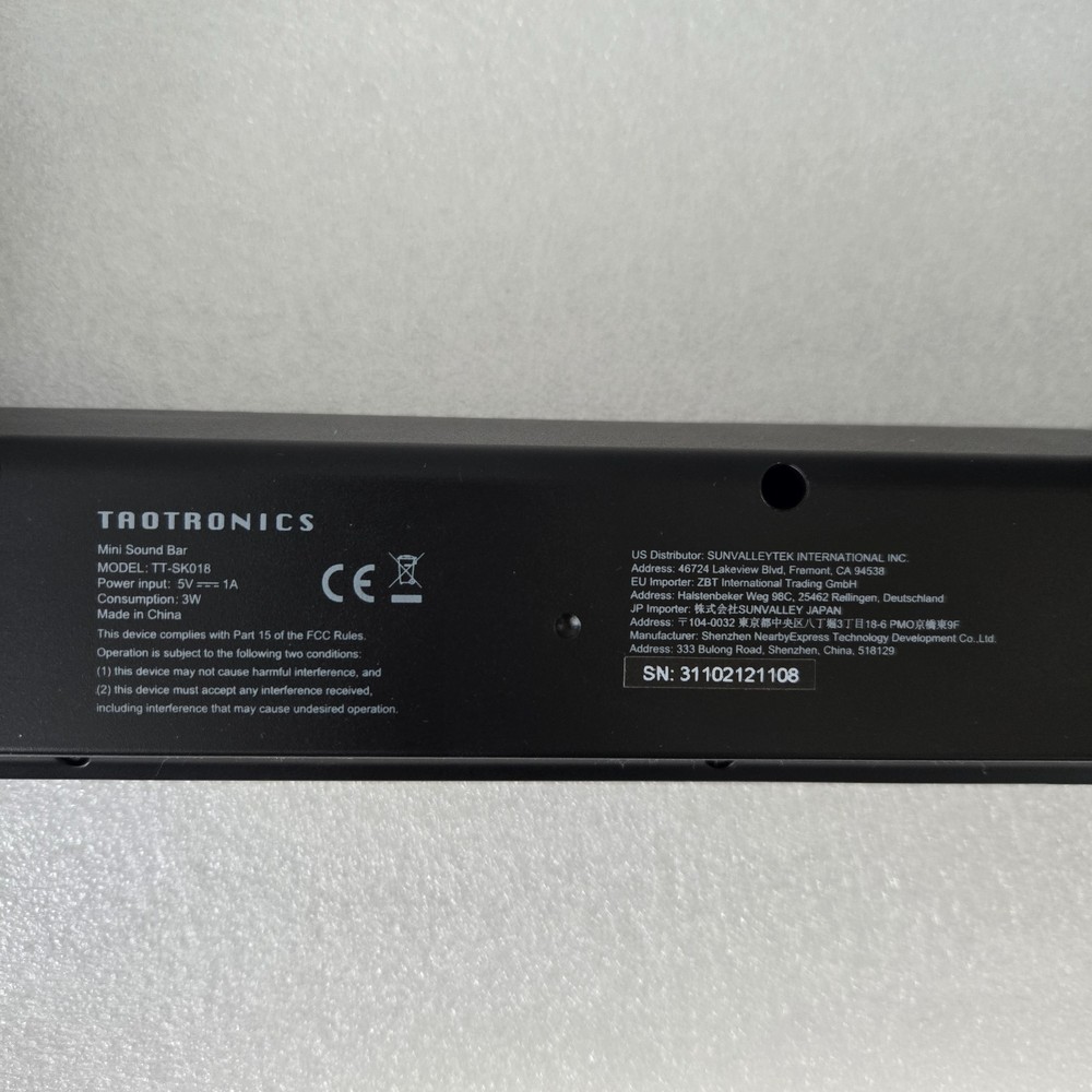 TaoTronics Computer Speakers, Wired Computer Sound Bar, Stereo USB Powered Mini