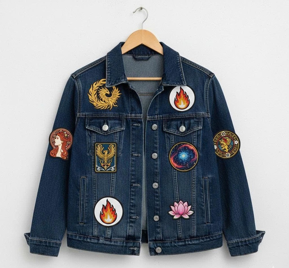 F-CAW-E Crow Embroidered Patch Iron-On Funny Raven Pun Badge