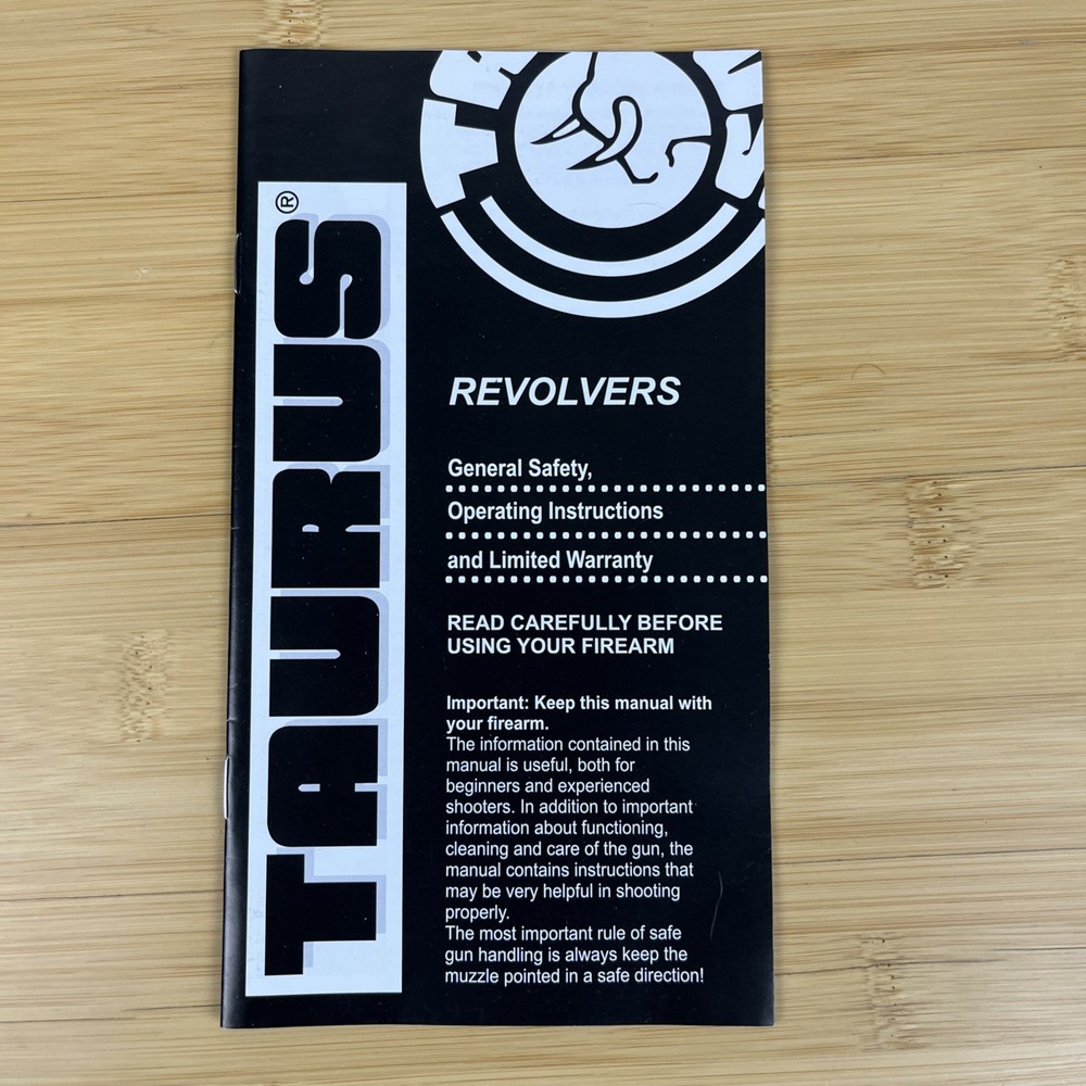 TAURUS REVOLVER OWNERS MANUAL 2009