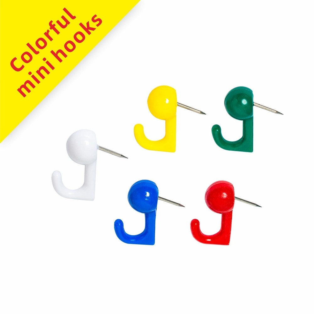 30 pcs Plastic + Metal Cubicle Hooks Fabric Panel Wall Hooks Cubicle Clips Pu...