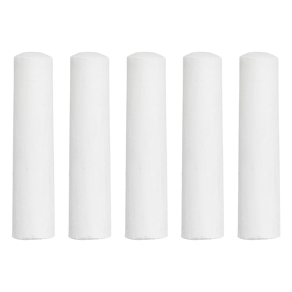 5Pack Dustless Chalk White Sidewalk Chalk Large Solid Huge for Outdoor