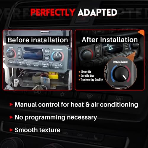 16256018 A/C Heater Climate Control Module, Compatible with Chevy Corvette C5