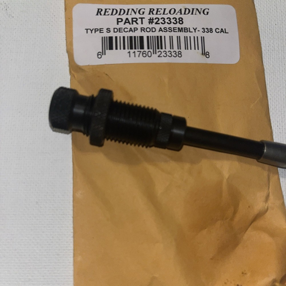 23338 REDDING TYPE-S DECAPPING ROD ASSEMBLY 338 CAL - NEW
