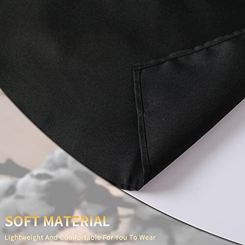 Pack Adjustable Bib Apron, Waterdrop Resistant Aprons with 2 Polyester-black