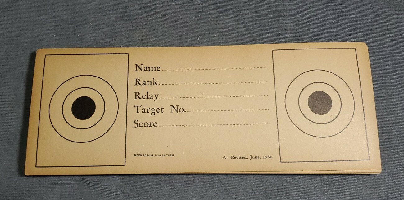 New Vintage Shooting Targets, Dated 1930, Set of 10