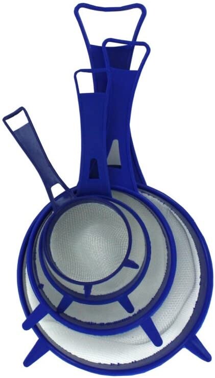 Brandobay Kitchen Strainer Set Nylon Mesh Strainer 4 Pieces Nylon Strainers Set
