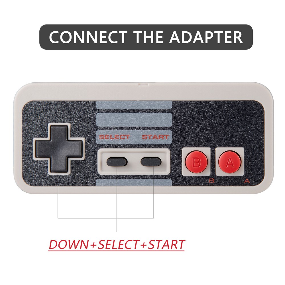 2Pack 2.4 GHz Wireless / Wired USB NES Controller Joystick for Windows PC Mac