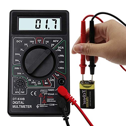 JZK DT-830D Black Digital Multimeter Voltmeter Ammeter Digital LCD Multimeter,