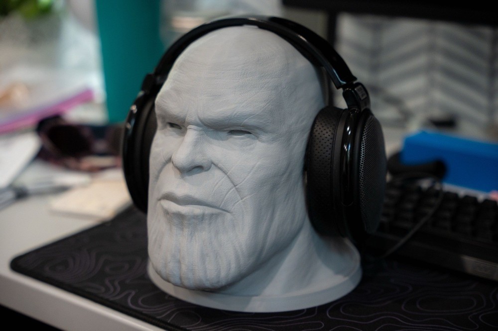Marvel Thanos Headset Holder Headphone Stand 3D Printed Desk Organizer