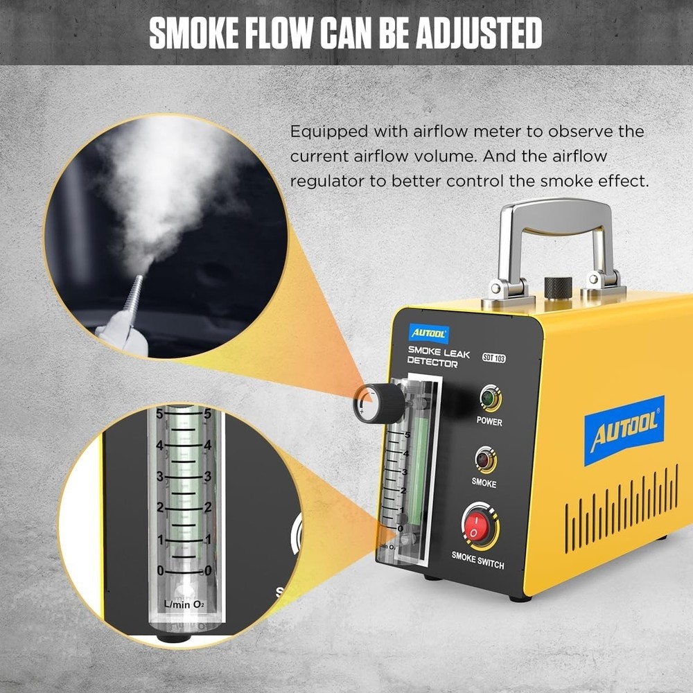 Durable Automotive Smoke Machine Diagnostic Tester with 3-