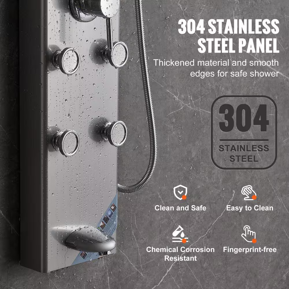 Shower Panel System 5 Shower Modes Digital Display Shower Panel Tower 8 Massage