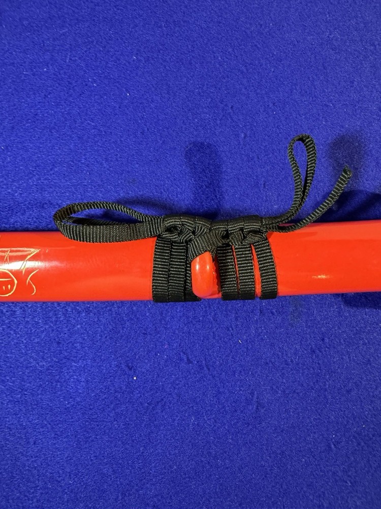Replica Samurai Katana Red Black And Scabbard 38"