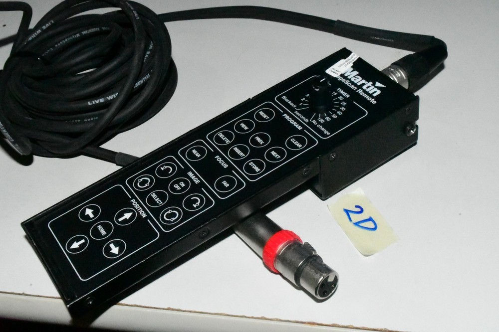 Martin Professional ImageScan Remote with oem cable excellent shape 2d