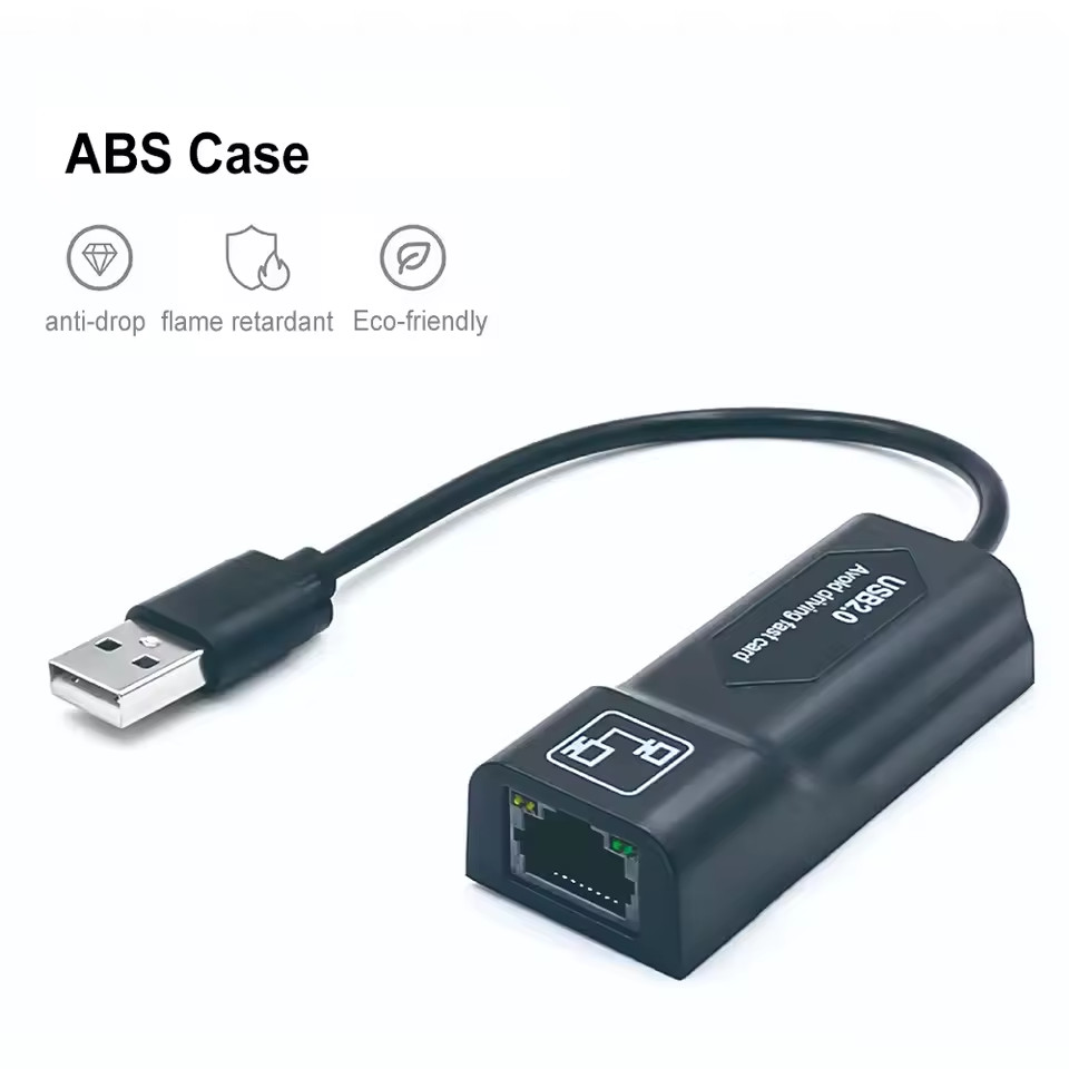 Fire TV Ethernet Adapter Micro USB to RJ45 Wired Internet Network Adapter