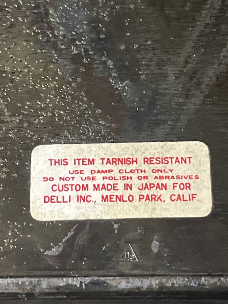 Vintage Silver Jewelry Cigarette Box Cedar Wood Lining 10 X 3 1/2