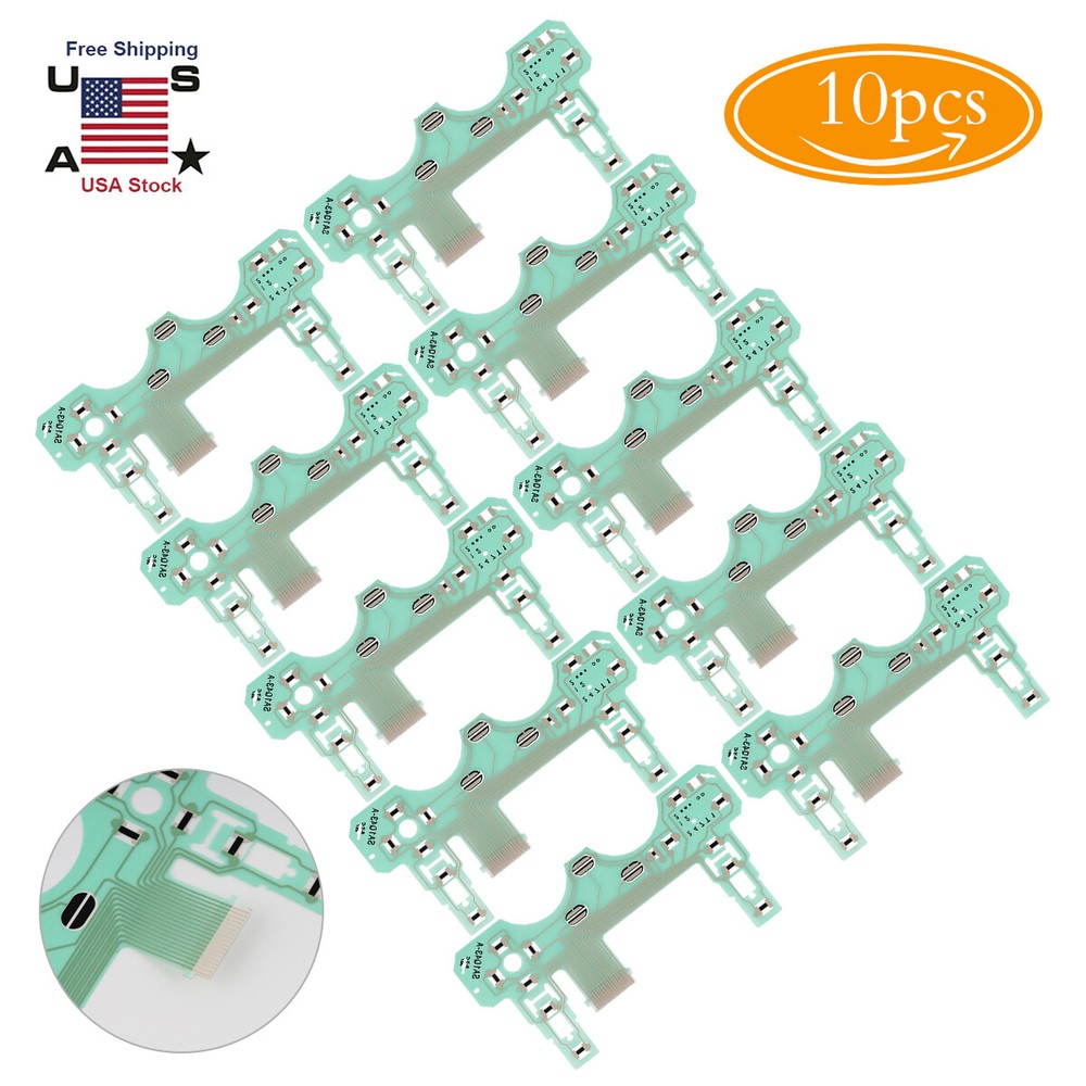 10SET Controller PCB Ribbon Circuit Board SA1Q43A for PS2 Dualshock 18pin Socket