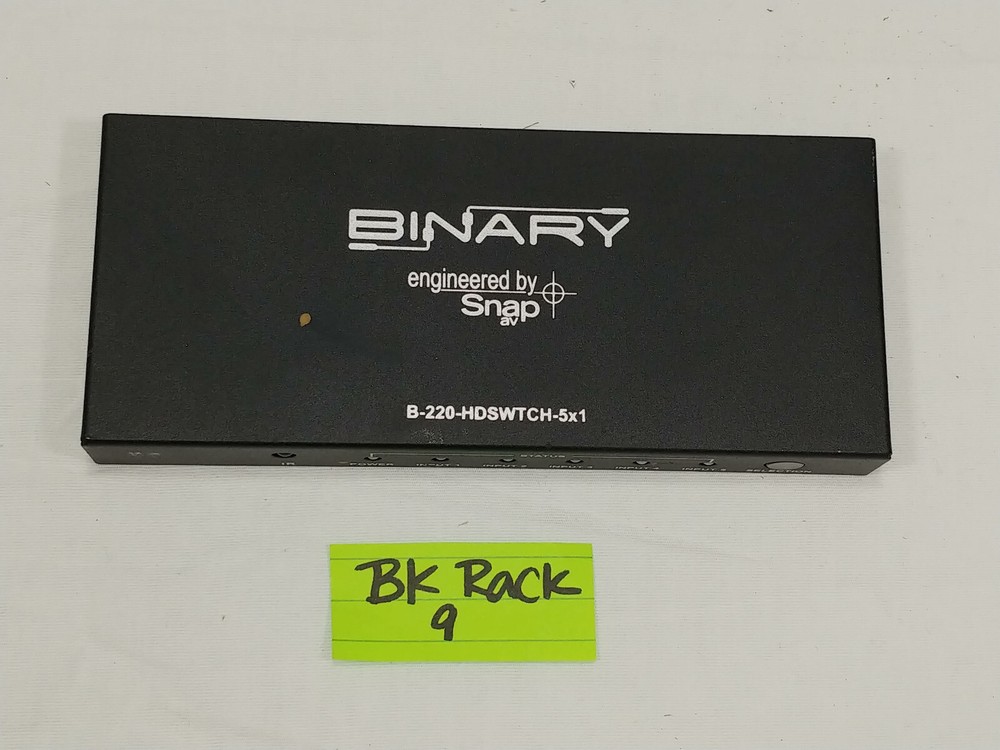 Binary 5-Input, 1-Output HDMI Switcher | B-220-HDSWTCH-5x1
