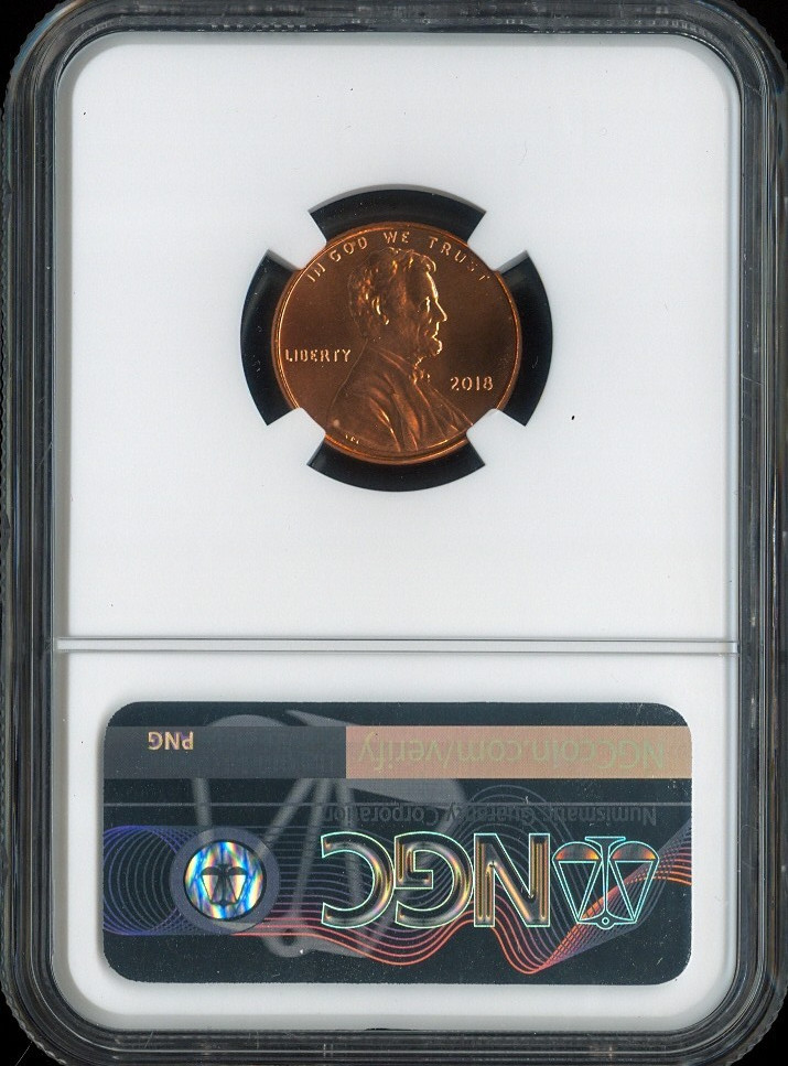 2018 Lincoln Cent NGC MS68 RD Quality