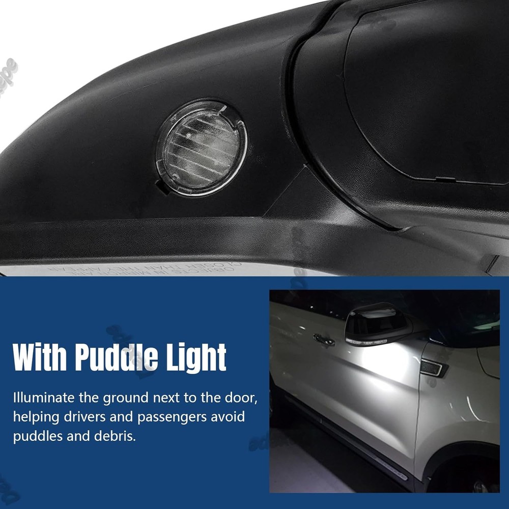 Passenger Side Mirror Assembly Compatible with Ford Explorer 7 Pin Right